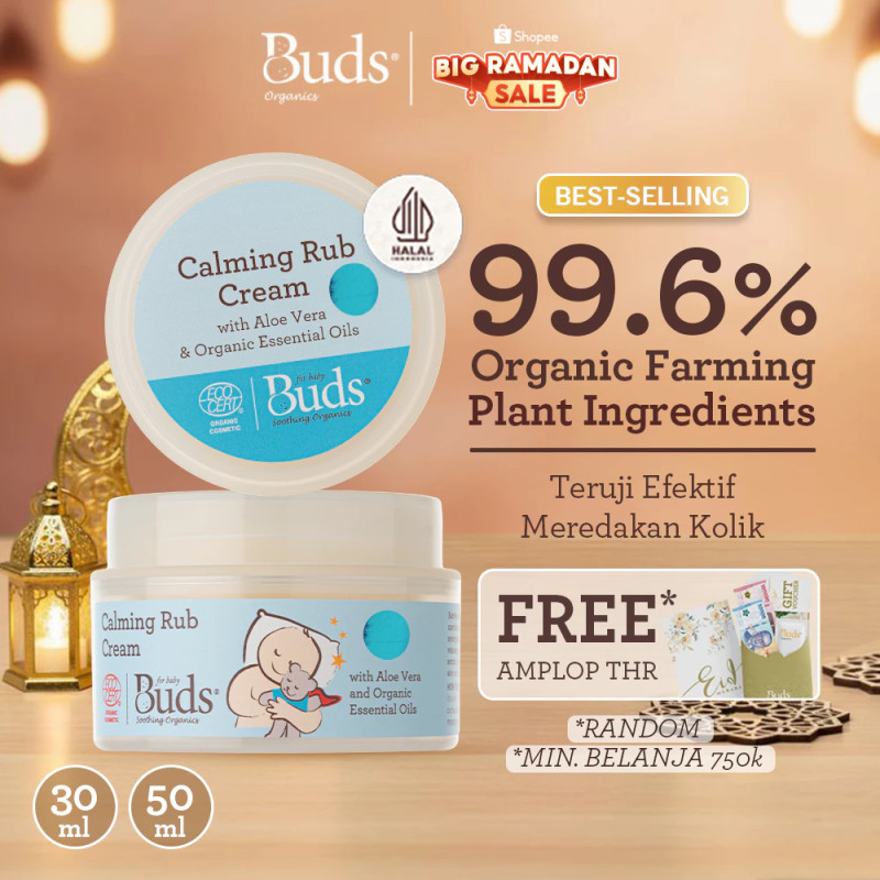 Buds Organics Calming Rub Cream | Calming Baby Cream - Krim Bayi dan Anak