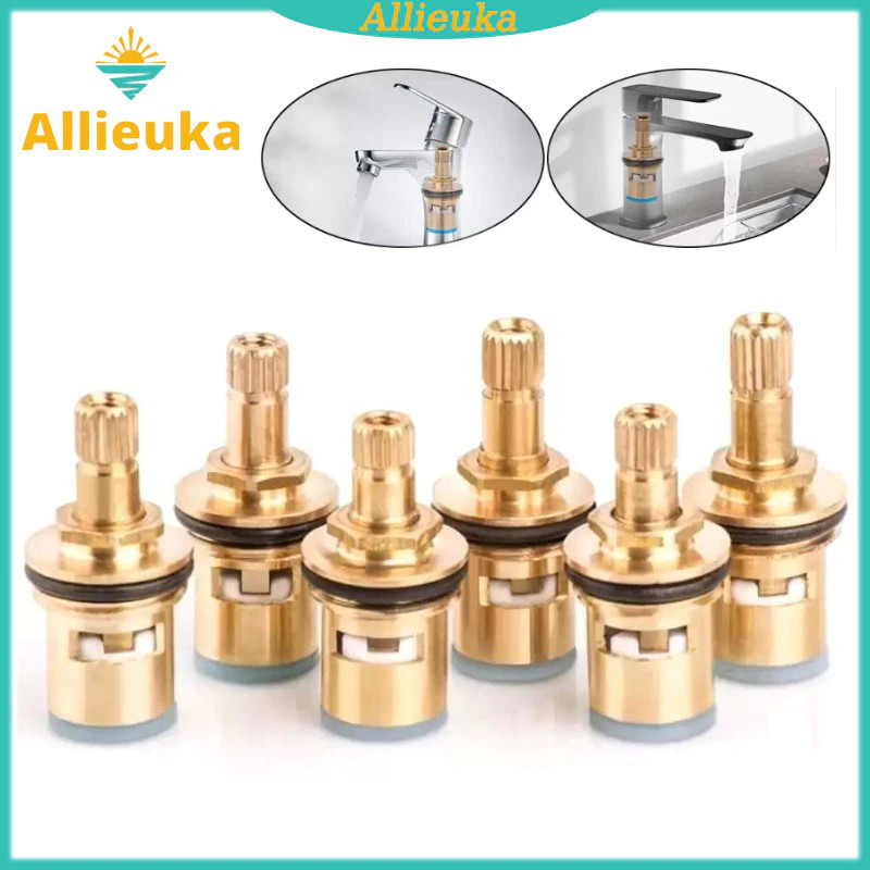 Allieuka 6PCSJantung Kran Kuningan Valve Hati Keran Air Ceramic Ceramik Aksesori Keran Dari Kuningan