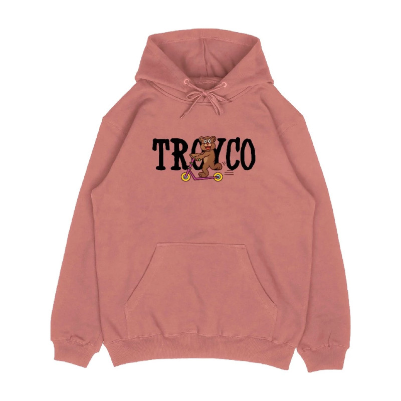 Troy Company Pullover Hoodie Pink Salmon Fun Scooter - Hoodie Pria Wanita Pink Salmon KH 2633