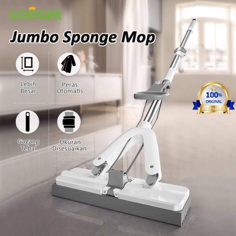 COOGER Alat Pel Lantai Busa Sponge Mop Collodion Jumbo Menyerap Air Lebih Maksimal Pel Spons Jumbo