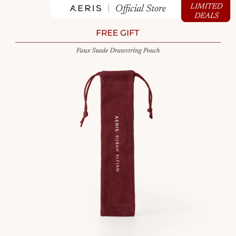 [GIFT WITH PURCHASE] Aeris Beauté Special Gift Faux Suede Drawstring Pouch