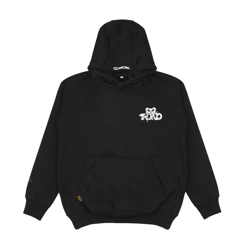 Troy Company Hoodie Black Doodle - Hoodie Pria Hitam KHD 2180