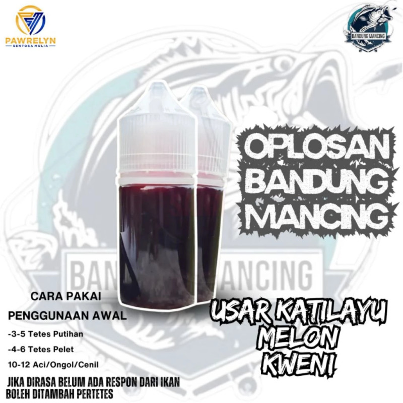 Bandung Mancing - Essen Oplosan | Aroma USAR KATILAYU MELON DAN KAWENI [SUDAH DIUJI] Paling Cocok Untuk Ikan Mas, Ikan Nila, Ikan Bawal, Untuk Segala Jenis Umpan Pancing Abdul Mancing