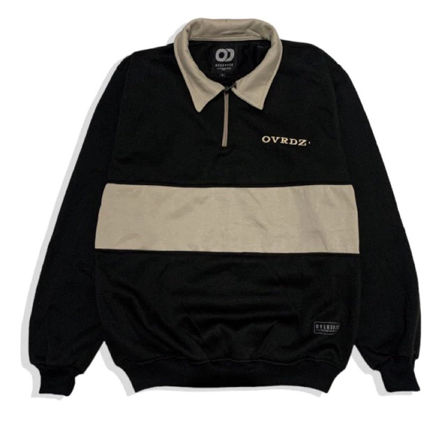 OVRDZ - Sweater Crewneck Rugby Sweatshirt Bordir Pria Wanita Switer Cowok
