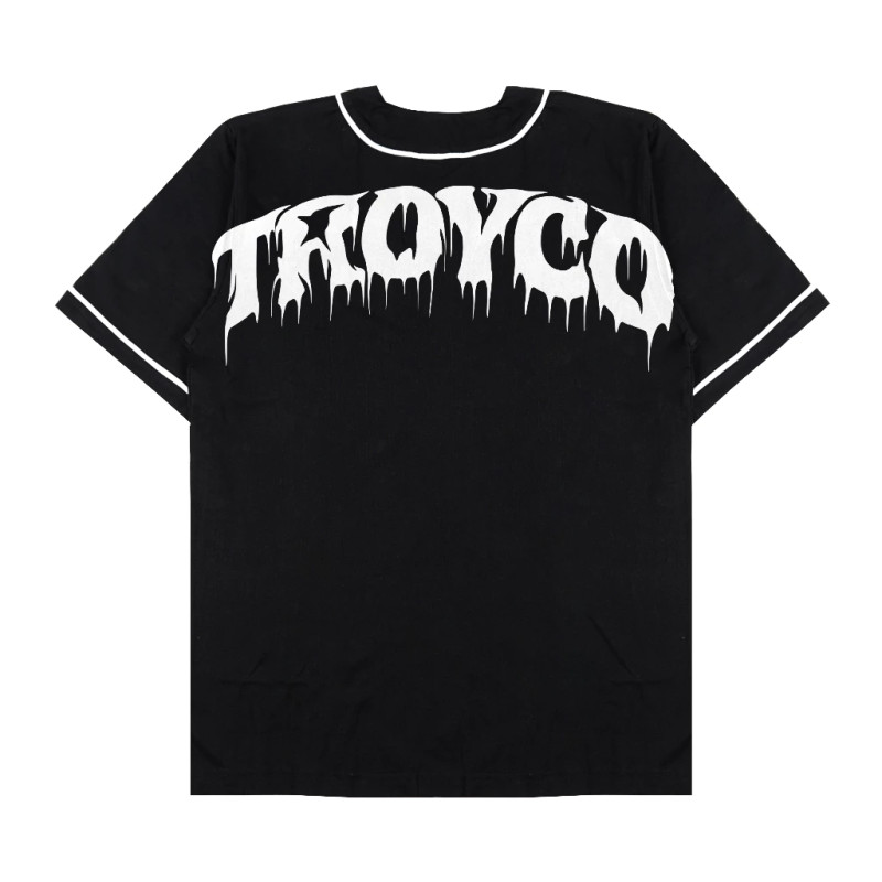 Troy Company Jersey Baseball Tshirt Black Meltdown - Kaos Jersey Baseball Hitam BT 2227