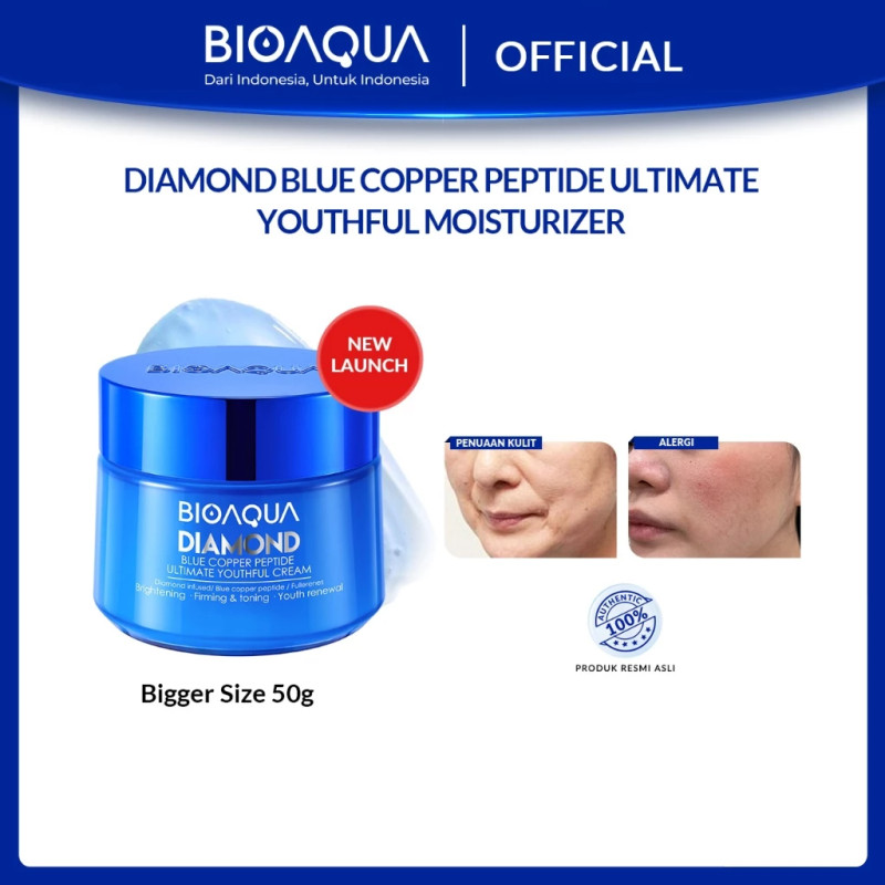 BIOAQUA Diamond Blue Copper Peptide Ultimate Youthful Cream 50g