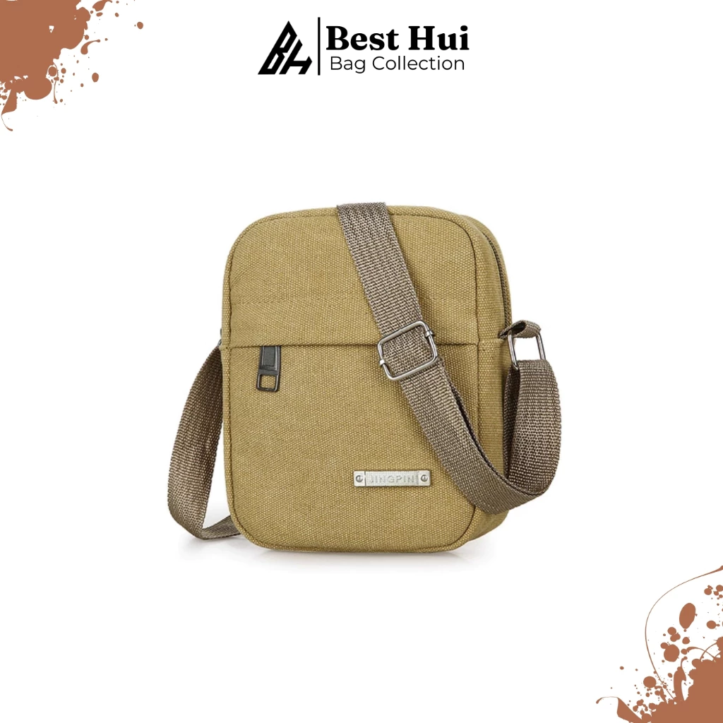 Tas Selempang Pria Kekinian Slingbag Canvass Drill Premium Terbaru Trendy - YS19