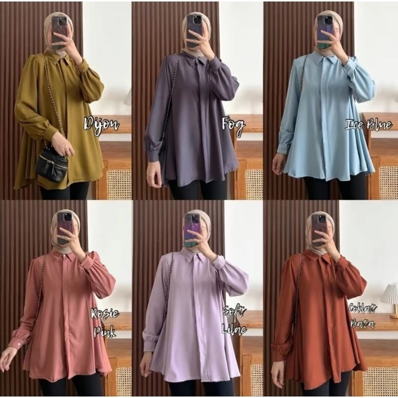 KINKA SHAKILLA BLOUSE POLOS