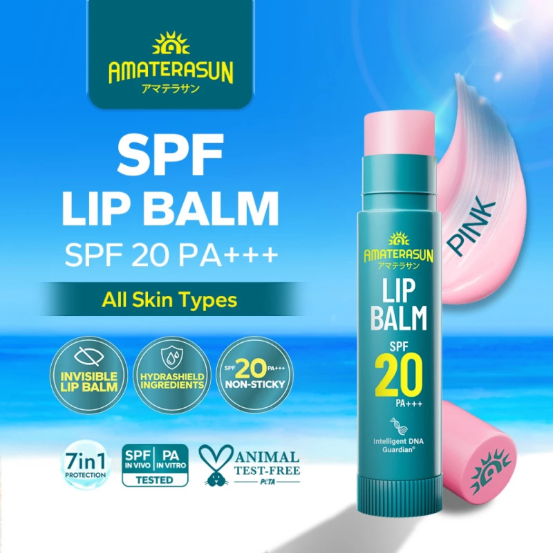 [BARU] AMATERASUN Sheer Tinted Lip Balm SPF 20 PA+++ PINK