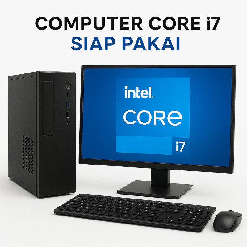 KOMPUTER MURAH LAGI | Komputer Core i7,i5,i3 Ram 16gb/8gb/4gb ssd 128gb/hdd500 Monitor 16wide/19wide Siap pakai, BERGARANSI DAN FREE PACKING KAYU