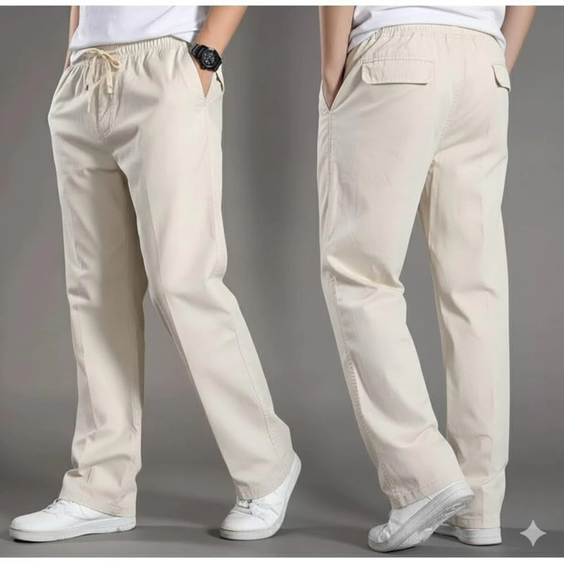 DONKEY CLOTH- UNISEX Celana Chino Panjang Reguler Standar Premium | Celana Gombrong Bahan Melar