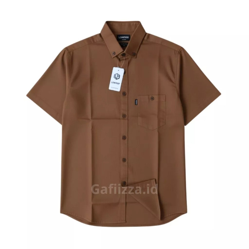 Kemeja Pria Lengan Pendek Polos Dewasa Cotton Sigaret Original Premium