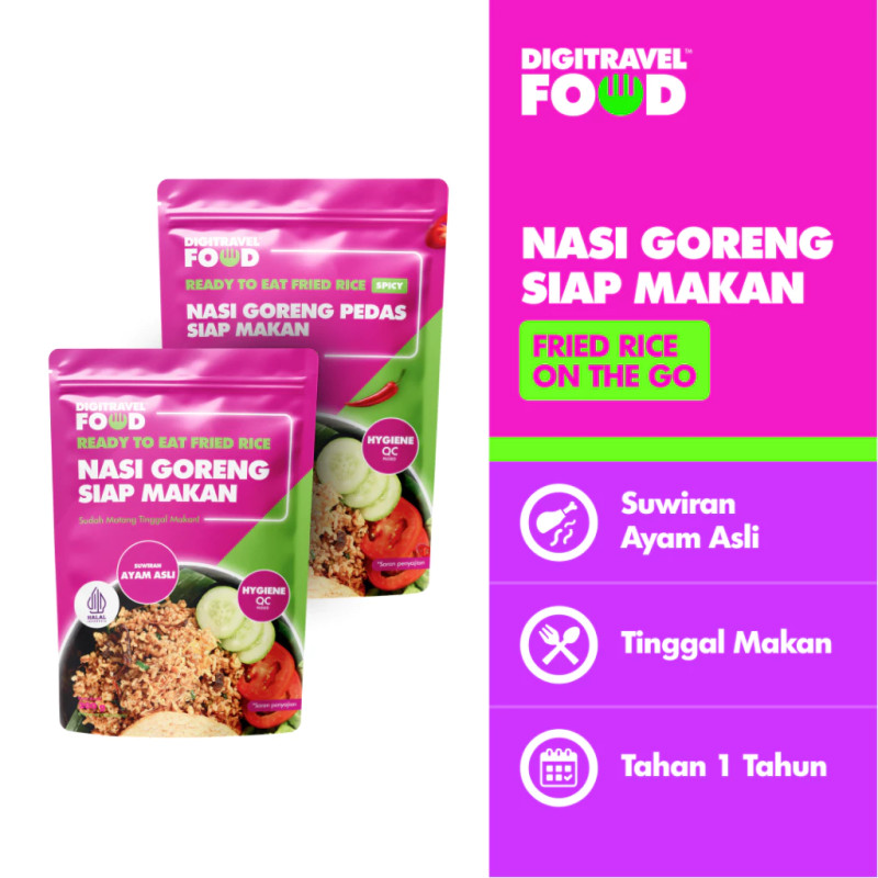 DIGITRAVEL Nasi Goreng Instan Siap Santap Travel Outdoor