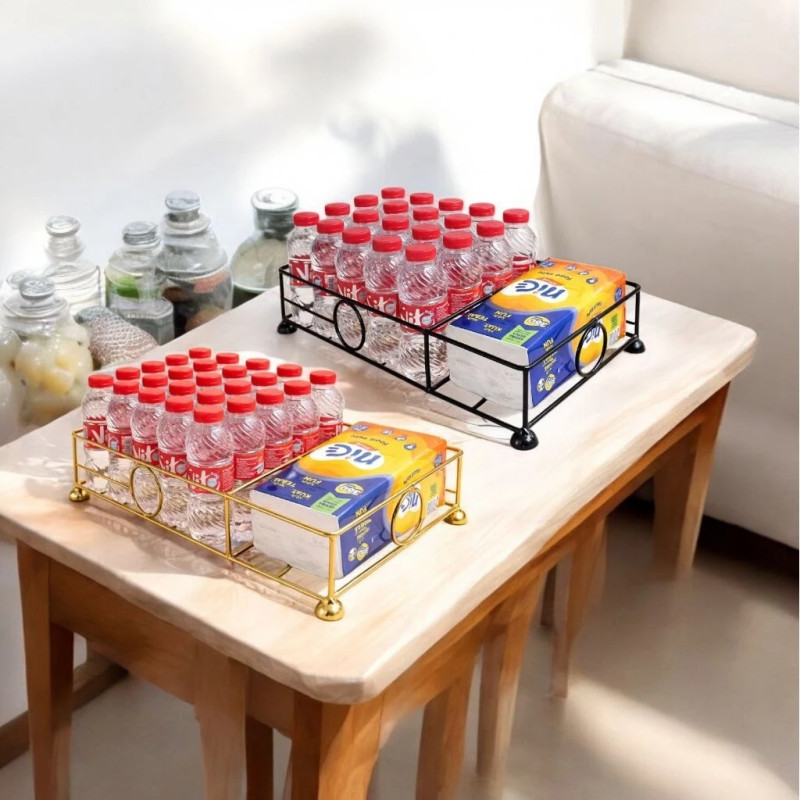 Rak Aqua Botol Minuman dan Tisu Minimalis Bisa untuk Penyimpanan Aesthetic dengan Desain Elegan dan Fungsional