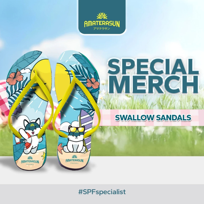 [NOT FOR SALE] SPECIAL MERCH AMATERASUN X Swallow Sandals