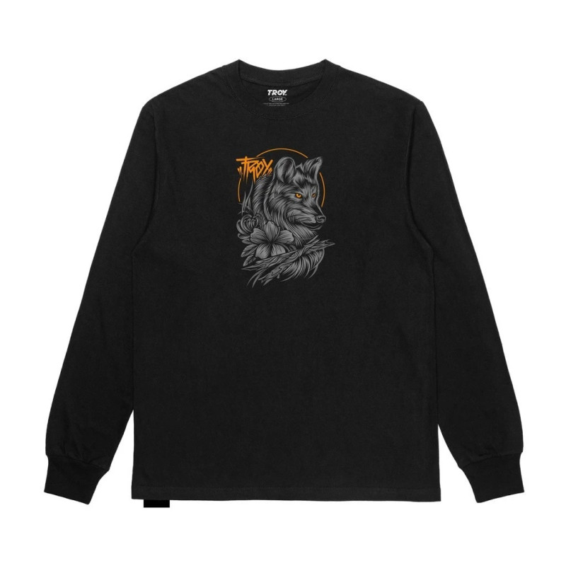 Troy Company Longsleeve Kaos Lengan Panjang Hitam LS 1966