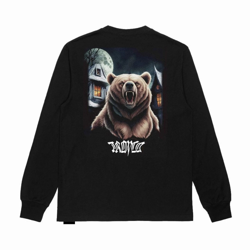 Troy Company Kaos Hitam Lengan Panjang LS 2435