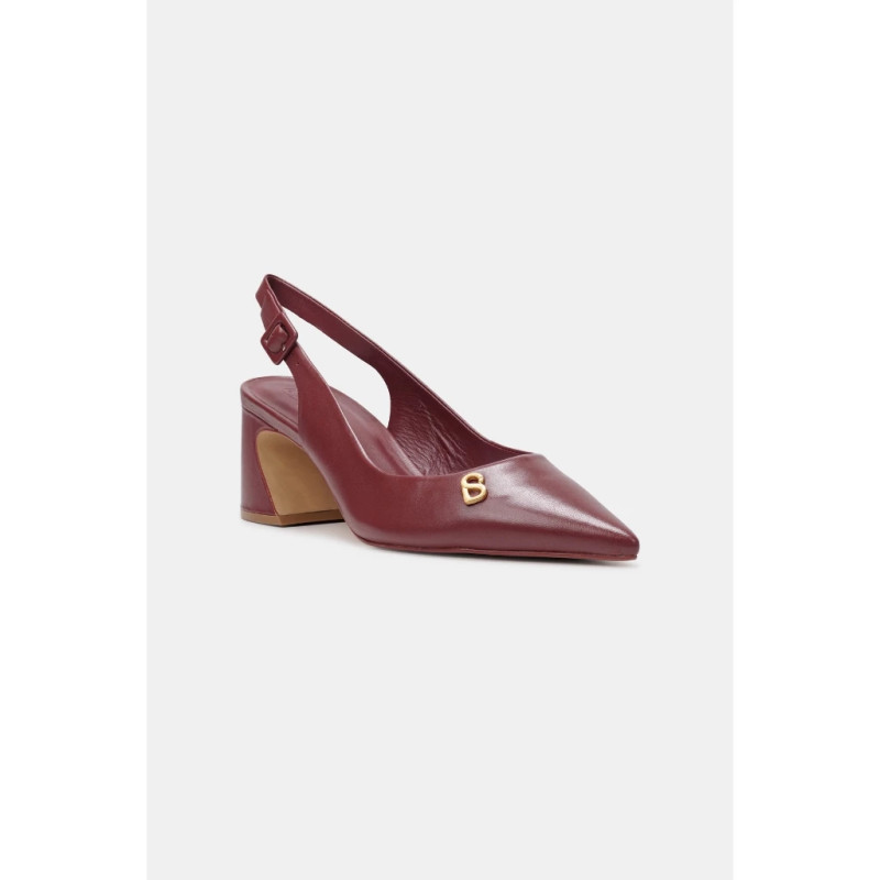 Mona Slingback Pump - Burgundy