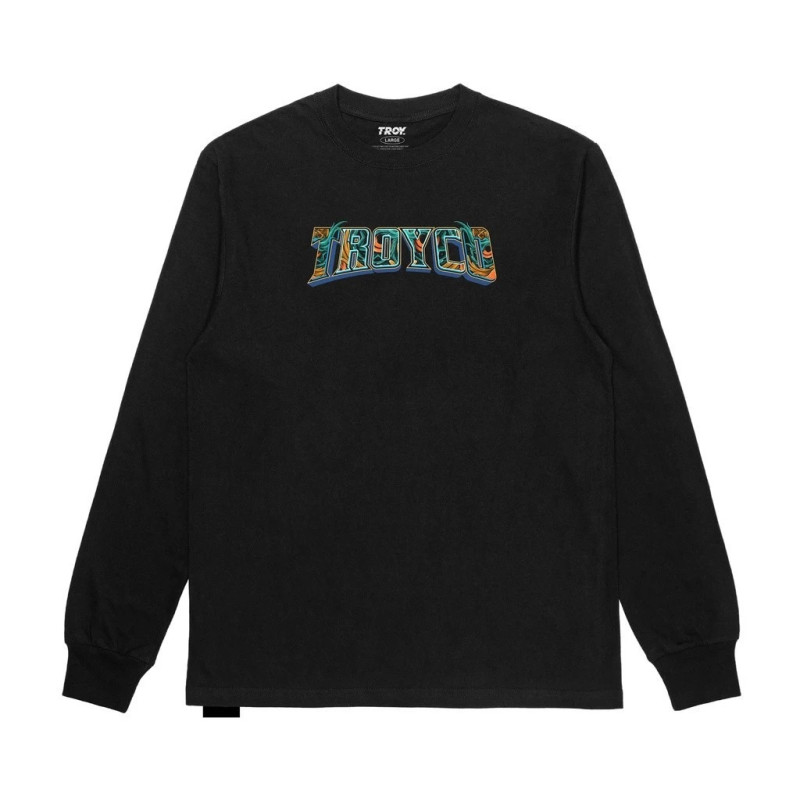 Troy Company Longsleeve Tshirt Black Orna - Kaos Lengan Panjang Hitam LS 2050